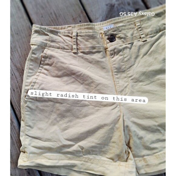 Lot Of 2 Women's Gap Khaki & Green Chino Shorts Size 6 Coastal Resort Vacation - Picture 6 of 7